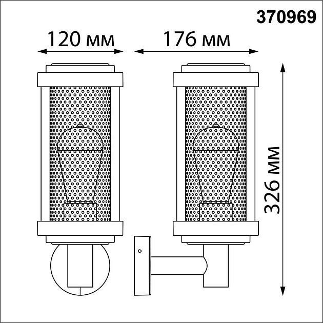 Уличный настенный светильник Novotech Street Matrix 370969 изображение 2 Уличный настенный светильник Novotech Street Matrix 370969 Фото № 2