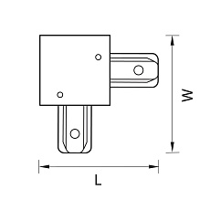 Коннектор L-образный Lightstar Barra 501127 2