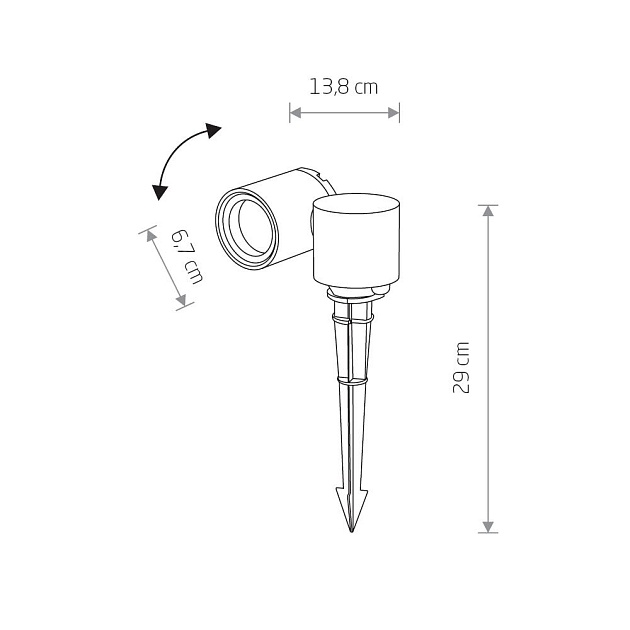 Ландшафтный светодиодный светильник Nowodvorski Tubings M 8161 Фото № 2