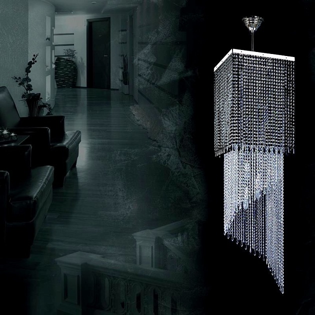 Каскадная люстра Artglass Ambra Nickel CE изображение 3 Каскадная люстра Artglass Ambra Nickel CE Фото № 3