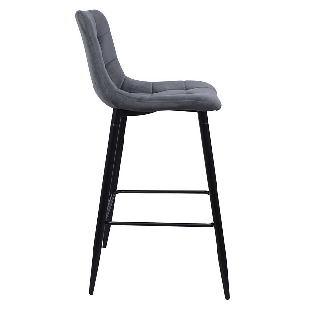 Барный стул AksHome Stella серый, велюр 75814 изображение 4 Барный стул AksHome Stella серый, велюр 75814 Фото № 4