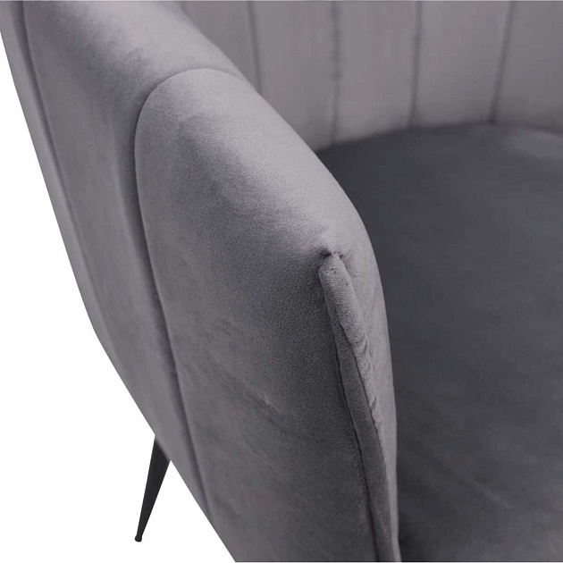 Поворотное кресло AksHome Melon серый, велюр 79675 Фото № 4