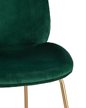 Барный стул Stool Group Турин со спинкой бархат изумрудный золотые ножки 8329C GREEN 4