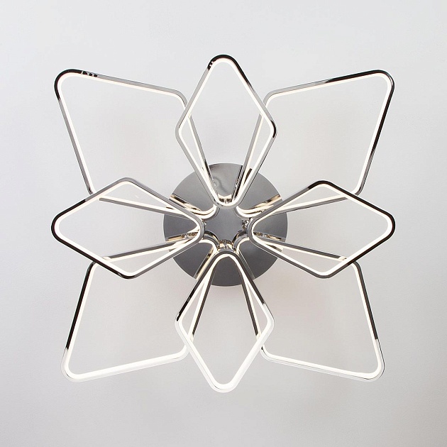 Потолочная светодиодная люстра Eurosvet Kalifea 90081/8 хром изображение 4 Потолочная светодиодная люстра Eurosvet Kalifea 90081/8 хром Фото № 4