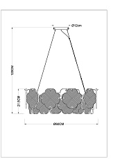 Подвесная люстра Arte Lamp Mallika A4077SP-7GO 1
