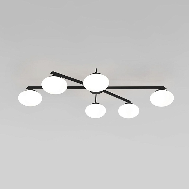 Потолочная люстра Eurosvet Opaline 70220/6 черный Фото № 