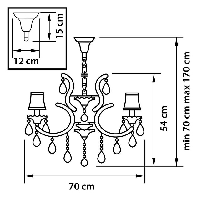 Подвесная люстра Osgona Princia 726081 Фото № 2