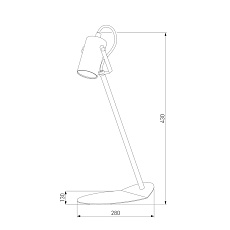 Настольная лампа TK Lighting 3062 Redo Black 1