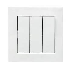 Валенсия Выключатель 3-кл. 10А белый EKF PROxima EWV10-024-10