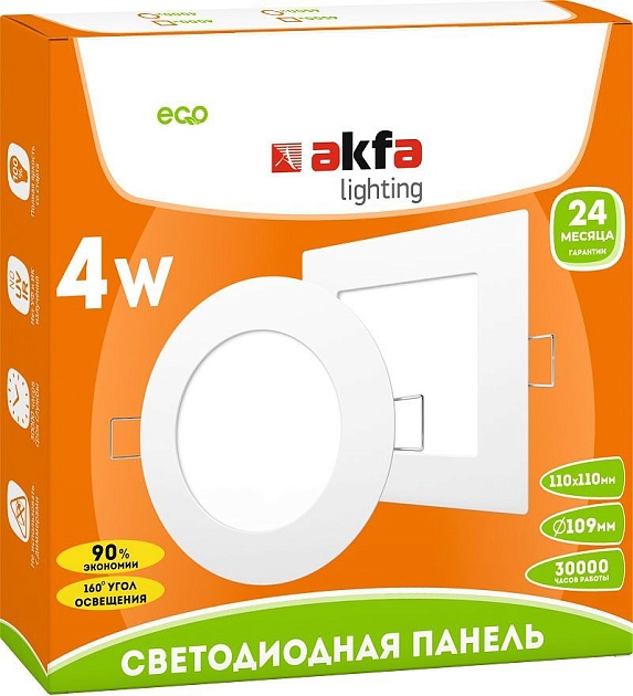 Встраиваемая светодиодная панель Akfa Lighting AK-LPS FLLPS040065A изображение 2 Встраиваемая светодиодная панель Akfa Lighting AK-LPS FLLPS040065A Фото № 2