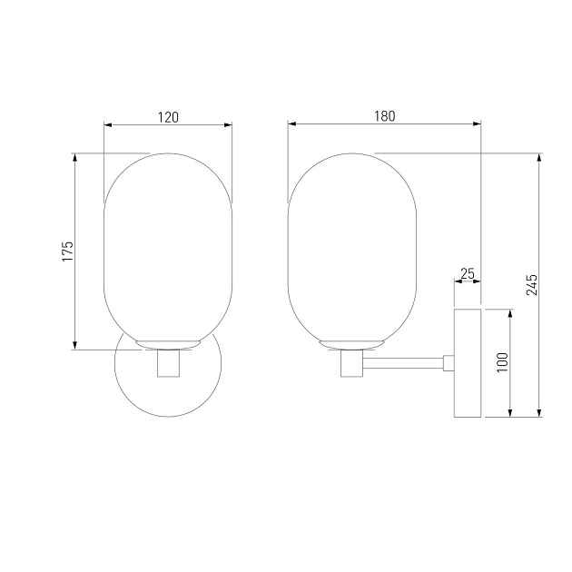 Бра Eurosvet Loona 60161 Фото № 2