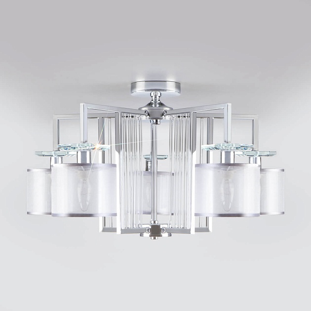 Потолочная люстра Eurosvet Fargo 60123/5 хром Smart изображение 4 Потолочная люстра Eurosvet Fargo 60123/5 хром Smart Фото № 4