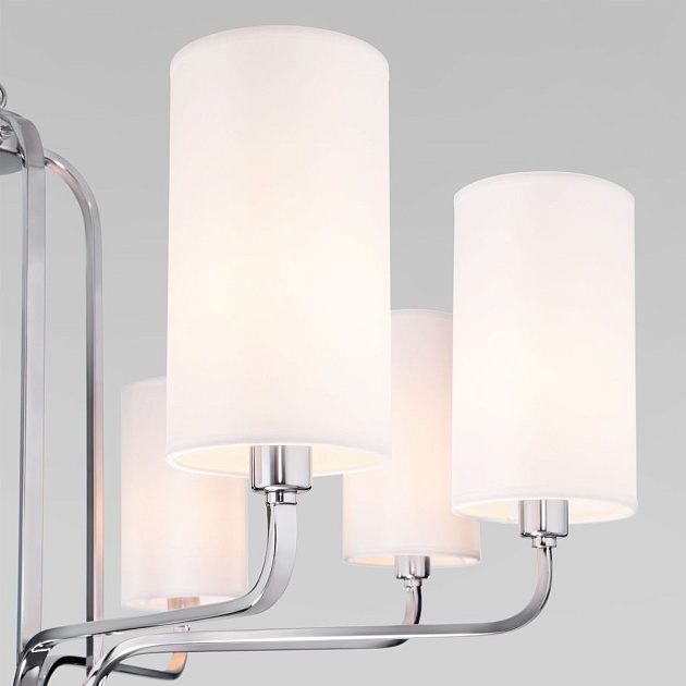 Подвесная люстра Eurosvet Purezza 60128/8 хром изображение 6 Подвесная люстра Eurosvet Purezza 60128/8 хром Фото № 6