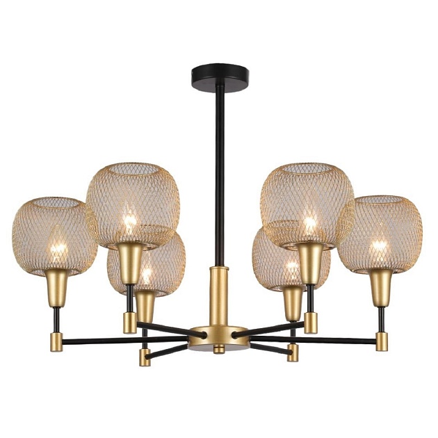 Подвесная люстра Gerhort G11061/6BK+GD GD изображение Подвесная люстра Gerhort G11061/6BK+GD GD Фото №