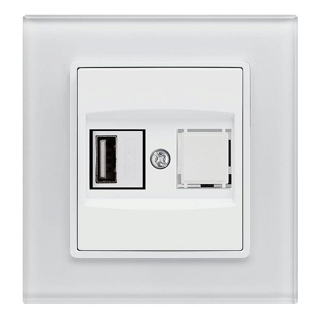 Розетка USB Vesta-Electric Exclusive White белый FRZ00050501BEL Фото № 