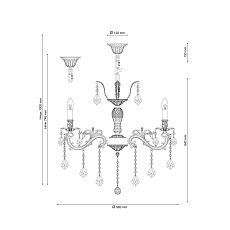 Подвесная люстра Lucia Tucci Barletta 122.8 Antique 1