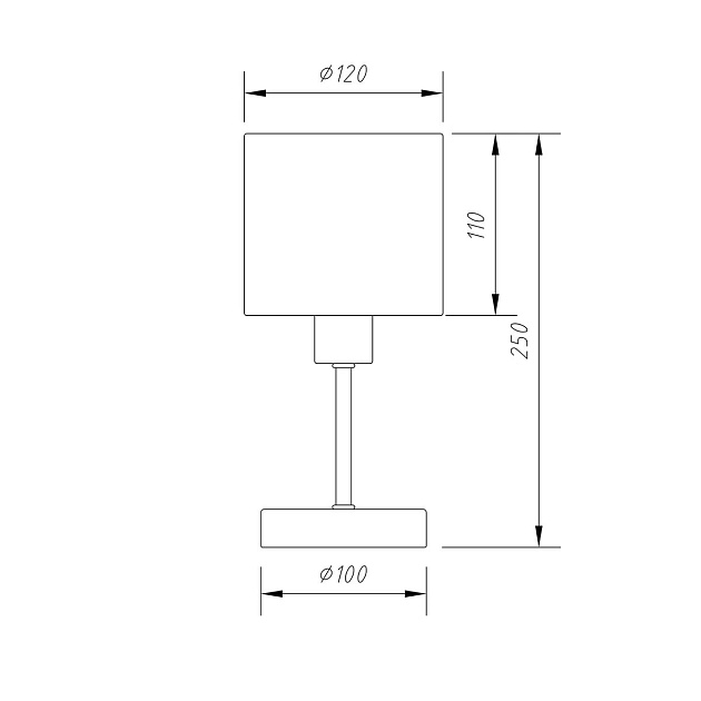 Настольная лампа Escada Denver 1109/1 Chrome/Beige изображение 2 Настольная лампа Escada Denver 1109/1 Chrome/Beige Фото № 2