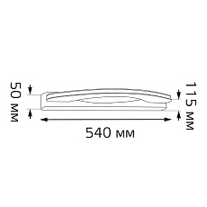 Настенный светодиодный светильник Gauss Lidia BR052 4