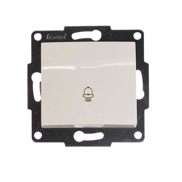 Кнопка звонка Lezard Karina белый 707-0288-103 изображение Кнопка звонка Lezard Karina белый 707-0288-103 Фото №