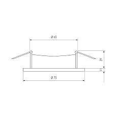 Встраиваемый светильник Elektrostandard 112 MR16 серебро/белый a053340 2