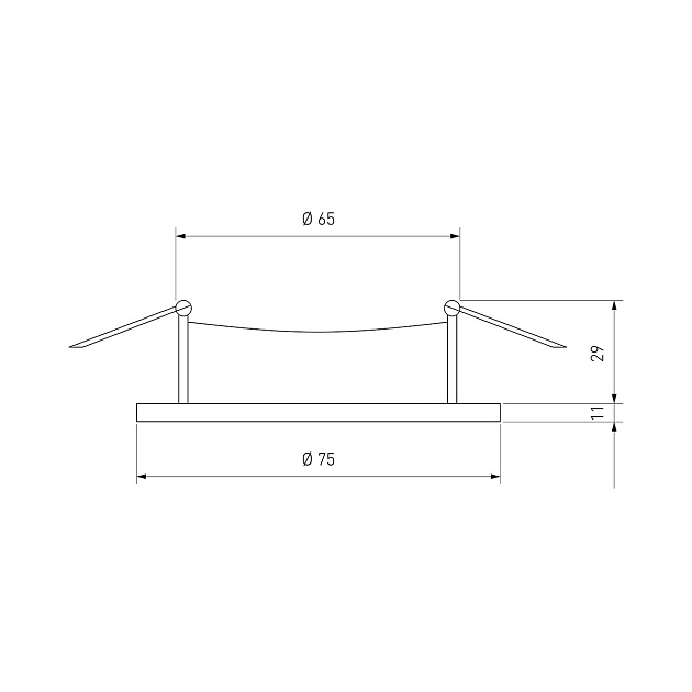 Встраиваемый светильник Elektrostandard 112 MR16 серебро/белый a053340 Фото № 3