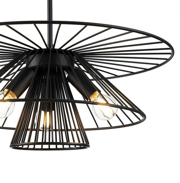 Подвесная люстра Indigo Strato 10016/3P Black V000287 изображение 2 Подвесная люстра Indigo Strato 10016/3P Black V000287 Фото № 2