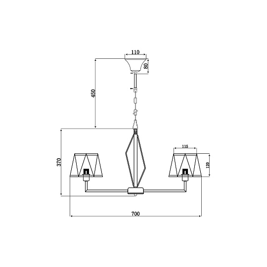 Подвесная люстра Vele Luce Si VL2191L06 Фото № 5