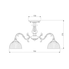 Потолочная люстра Eurosvet Caldera 60106/8 античная бронза 1