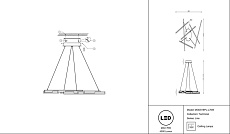 Подвесной светодиодный светильник Maytoni Line MOD016PL-L75W 3