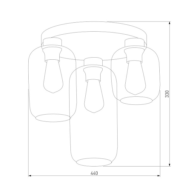Потолочная люстра TK Lighting 3318 Marco Green Фото № 2