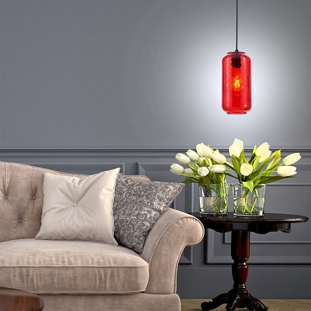 Подвесной светильник Escada Rise 10177/1S Black/Red изображение 3 Подвесной светильник Escada Rise 10177/1S Black/Red Фото № 3