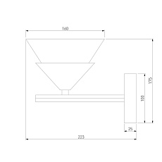 Бра Eurosvet Rylee 70138/1 хром 1