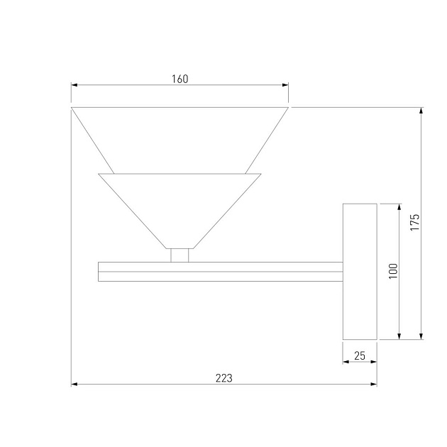 Бра Eurosvet Rylee 70138/1 хром Фото № 2