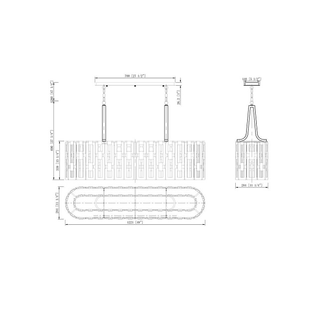 Подвесной светильник Lucia Tucci Virginia 1371.9 Chrome Фото № 2