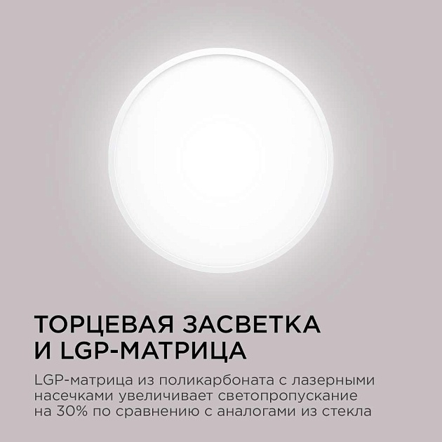 Потолочный светодиодный светильник Apeyron Spin 18-130 изображение 6 Потолочный светодиодный светильник Apeyron Spin 18-130 Фото № 6