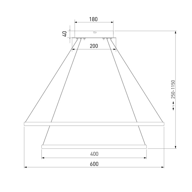 Подвесной светодиодный светильник Eurosvet Collars 90264/2 черный Фото № 2