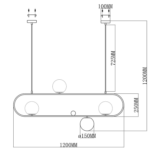 Подвесная люстра Moderli Miya V6030-4P Фото № 2