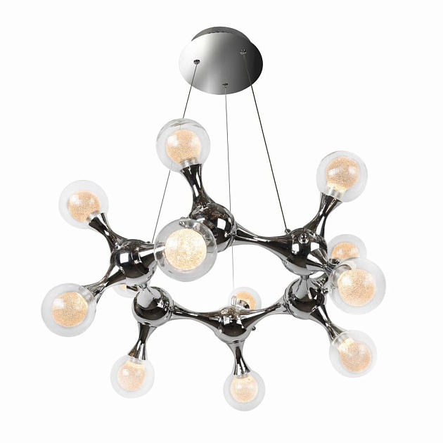 Подвесная светодиодная люстра iLedex Blossom C4465-12R CR изображение Подвесная светодиодная люстра iLedex Blossom C4465-12R CR Фото №