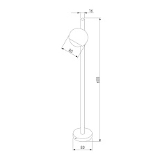 Уличный светодиодный светильник Elektrostandard Ball 35143/F a057633 1