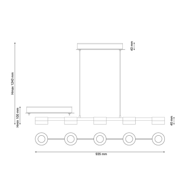 Подвесной светодиодный светильник Lucia Tucci Modena 165.5 LED Фото № 2