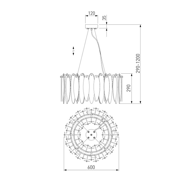 Подвесная люстра Bogates Canaria 326/8 изображение 2 Подвесная люстра Bogates Canaria 326/8 Фото № 2