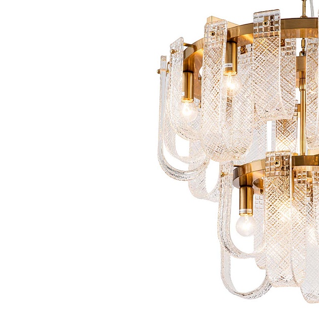 Подвесная люстра Indigo BRINA 12027/12P Brass V000365 изображение 3 Подвесная люстра Indigo BRINA 12027/12P Brass V000365 Фото № 3