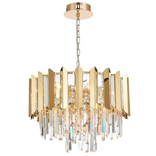 Подвесная люстра Natali Kovaltseva Amazone 81444/8C Gold Фото № 