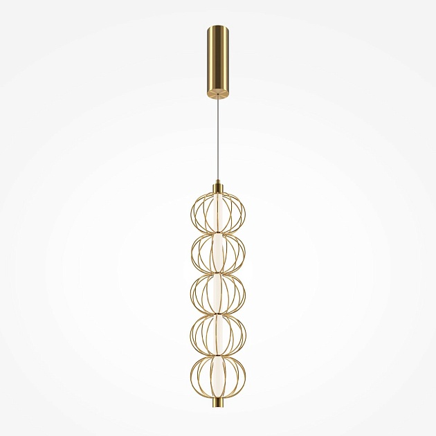 Подвесной светодиодный светильник Maytoni Golden Cage MOD216PL-L10G3K Фото № 6