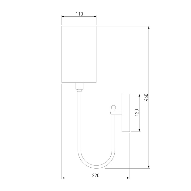 Бра Eurosvet Abbey 60164/1 черный Фото № 2
