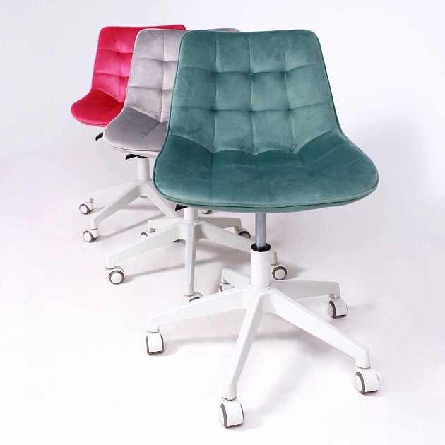 Поворотное кресло AksHome Carolyn велюр, серый 91957 изображение 4 Поворотное кресло AksHome Carolyn велюр, серый 91957 Фото № 4