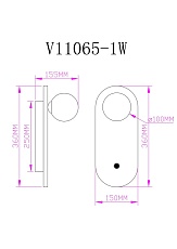 Бра Moderli Cavity V11065-1W 1