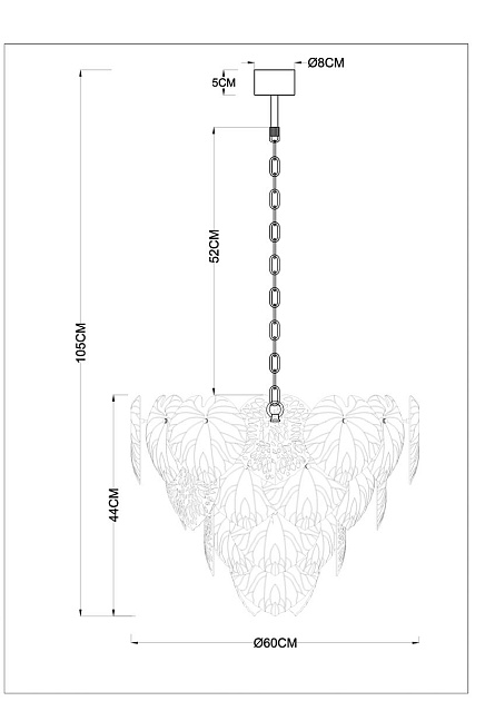 Подвесная люстра Arte Lamp Kapri A4078LM-12GO изображение 2 Подвесная люстра Arte Lamp Kapri A4078LM-12GO Фото № 2
