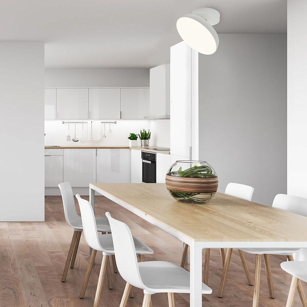 Потолочный светодиодный светильник Escada 20023SMA/01LED WH Фото № 4