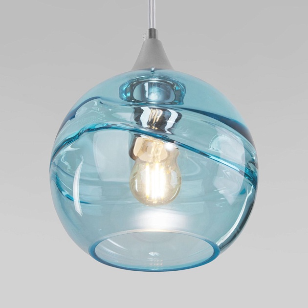 Подвесной светильник Eurosvet Lotus 50221/1 голубой Фото № 4
